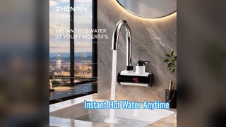 Material ABS, torneira aquecedora de água elétrica Torneira de aquecimento instantâneo Torneira de água quente de aquecimento instantâneo