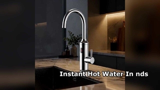 Torneira instantânea de água quente para cozinha Torneira de aço inoxidável
