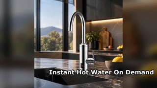 Torneira de cozinha de água quente instantânea com display digital